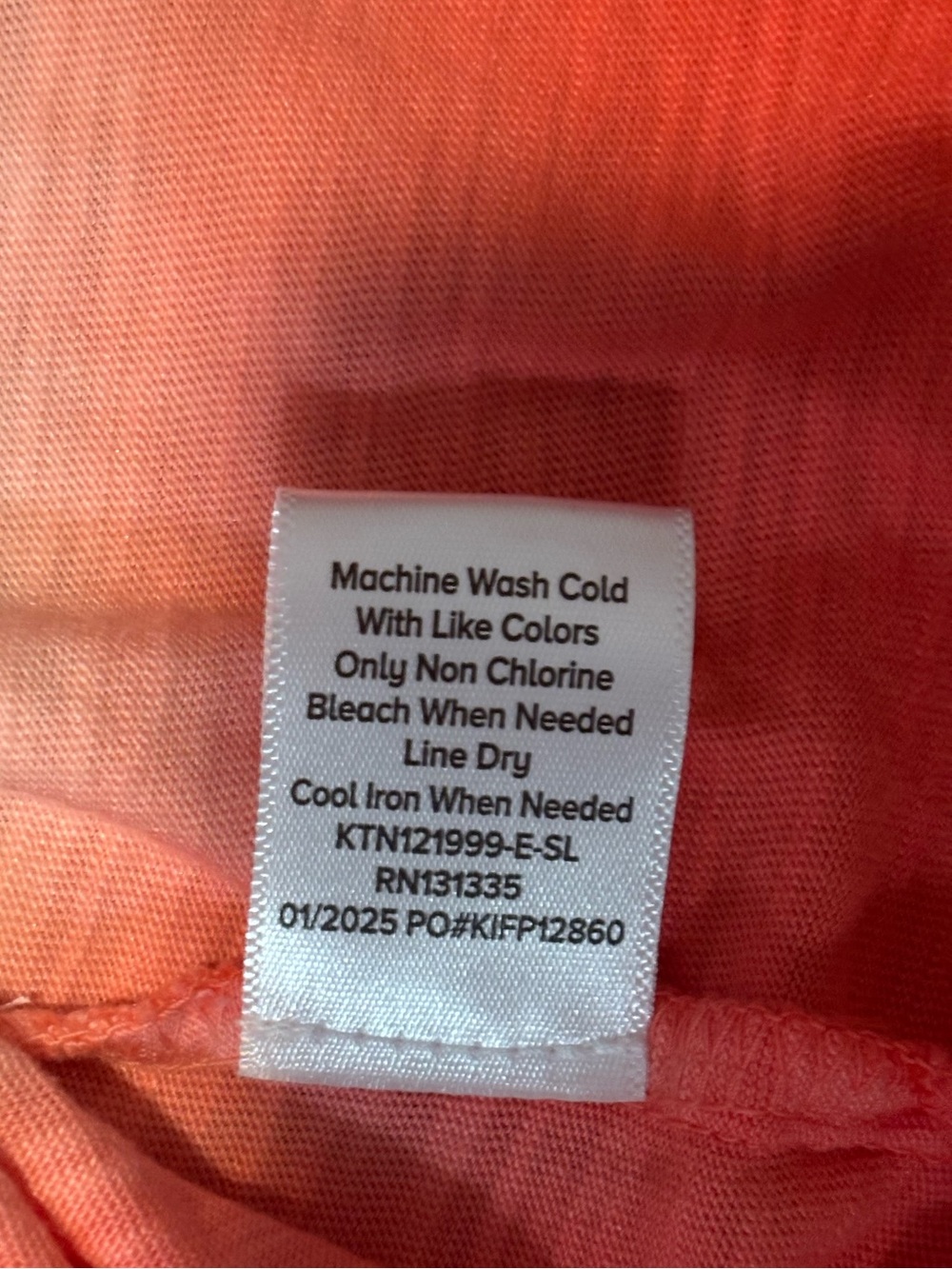 Evereve Ombre Sleeveless Muscle Tank Top NWT Size Small Pink White Coral Red - Picture 6 of 9